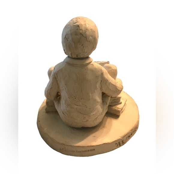 Austin Sculpture Dee Crowley Rare Book Worm Boy Statue - Picture 3 of 9